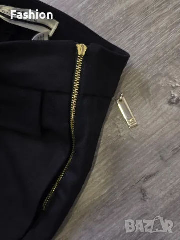 Нов уникален чер панталон ELISABETTA FRANCHI, снимка 6 - Панталони - 56241505
