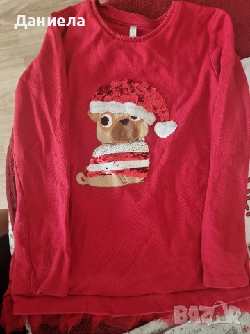 Коледни дрешки 122-128 размер, снимка 2 - Детски комплекти - 52736425