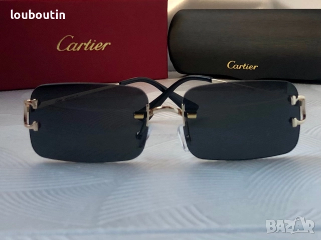 Мъжки слънчеви очила правоъгълни черни, снимка 3 - Слънчеви и диоптрични очила - 51727487