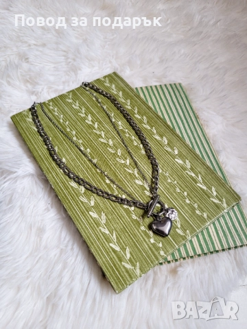 Модерно колие с T-bar закопчаване , снимка 4 - Колиета, медальони, синджири - 52537002