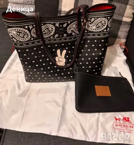 Coach x Disney tote чанта на Mickey Mouse (Лимитирана колекция)