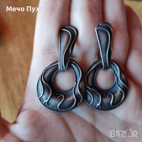 Стари сребърни обеци (74), снимка 5 - Обеци - 40448050