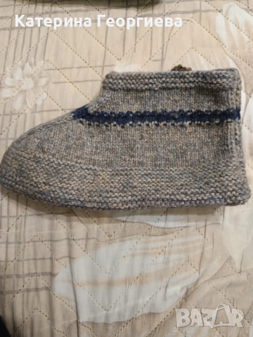 Мъжки и дамски плетени терлици., снимка 6 - Други - 52433326