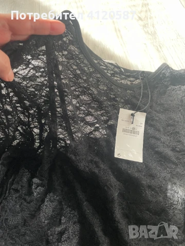 Дамска дантелена блуза, снимка 2 - Блузи с дълъг ръкав и пуловери - 50553209