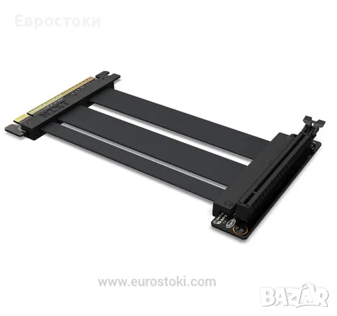 Кабел за монтаж на видеокарта NZXT PCIe 4.0x16 - AB-RC200-B1 - гъвкав екраниран Riser кабел, снимка 1 - Видеокарти - 48239134