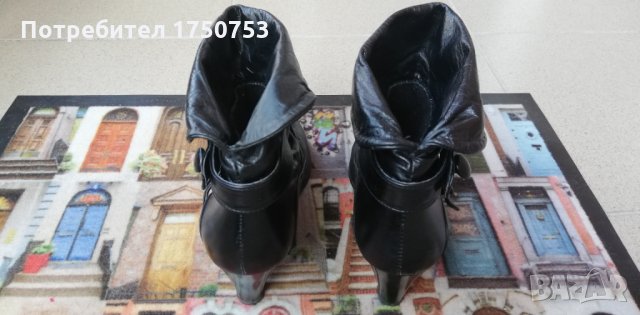 Елегантни дамски боти естествена кожа, снимка 6 - Дамски боти - 29423307