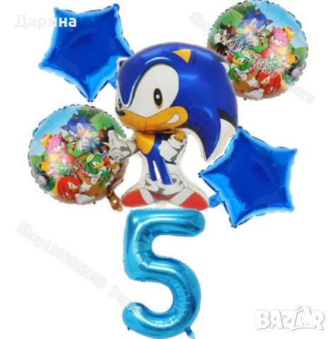 Парти сет балони Соник и Том и Джери , снимка 2 - Други - 43001134