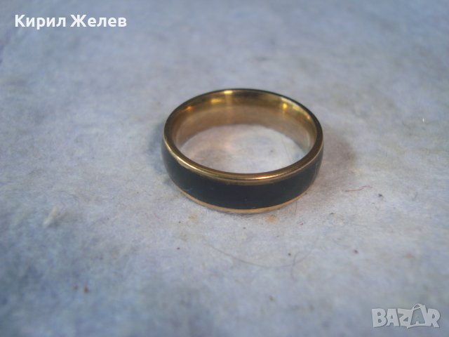 ПОЗЛАТЕН ФЕШЪН АРТ ПРЪСТЕН ТИП ХАЛКА от БЛАГОРОДНА НЕРЪЖДАЕМА СТОМАНА 29844, снимка 4 - Пръстени - 37743900