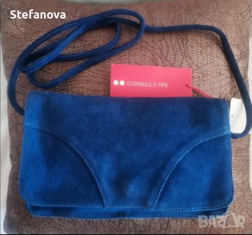 Изгодно! Нови френски чанти Естествена кожа(велур), снимка 3 - Чанти - 11818341