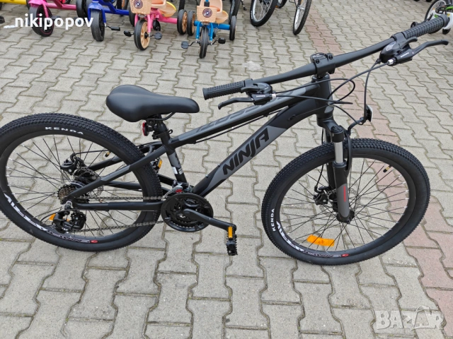 PASSATI Алуминиев велосипед 24" NINJA черен, снимка 3 - Велосипеди - 53918309