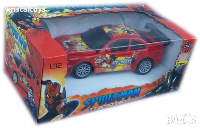 Детска играчка Кола Спайдърмен Spiderman с дистанционно радиоуправление и радиоконтрол