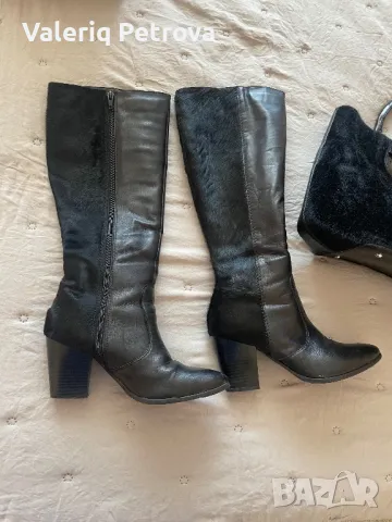 Ботуши с естествен косъм от пони, снимка 2 - Дамски ботуши - 47734651