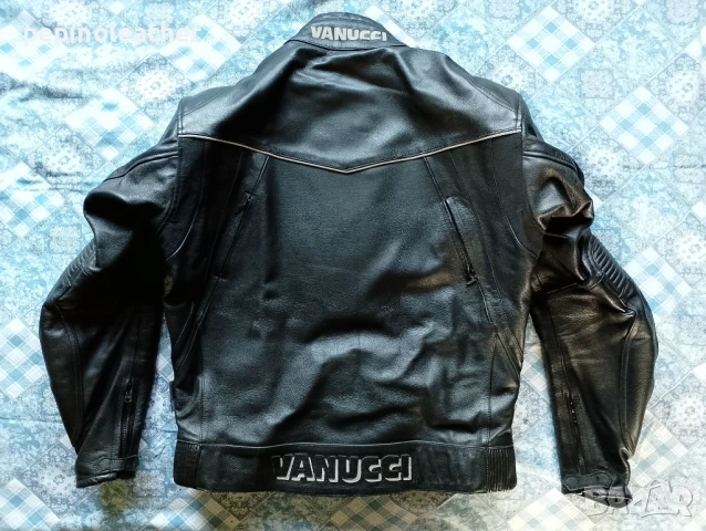 VANUCCI на LOUIS - Немско кожено мото яке с протектори, телешки бокс, снимка 4 - Якета - 50741645