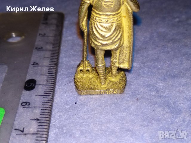 СТАРО МЕТАЛНО ВОЙНИЧЕ КИНДЕР - РИМЛЯНИН с ПОЗЛАТА РЯДКО За КОЛЕКЦИЯ 26868, снимка 5 - Колекции - 40392572