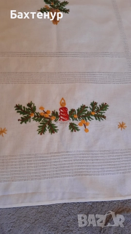 бродирана покривка , снимка 4 - Покривки за маси - 52639328