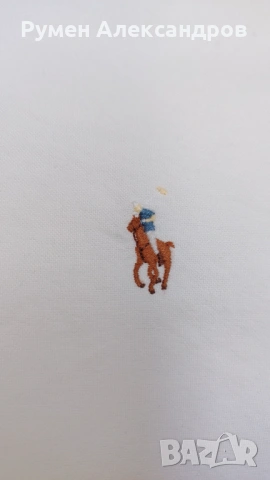 Нова бяла памучна мъжка риза  с дълъг ръкав POLO RALPH LAUREN р-р М - 175, снимка 4 - Ризи - 54340024