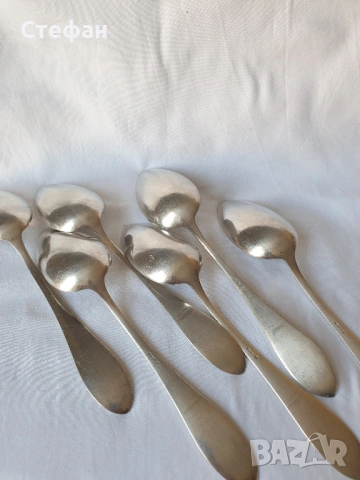 Комплект посребрени лъжици, снимка 6 - Антикварни и старинни предмети - 54268762