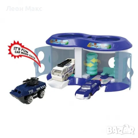 Паркинг Гараж автомивка с полицейски машини, снимка 2 - Коли, камиони, мотори, писти - 48410402