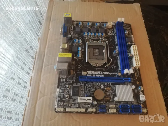 Дънна платка ASRock H61M-HVGS Socket LGA1155 , снимка 4 - Дънни платки - 47981009