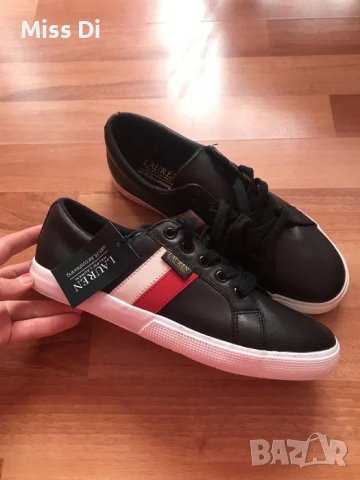 RALPH LAUREN черни кожени кецове,9/40!USA, снимка 1