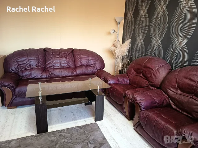 Продавам холова гарнитура кожена, снимка 3 - Дивани и мека мебел - 56159269
