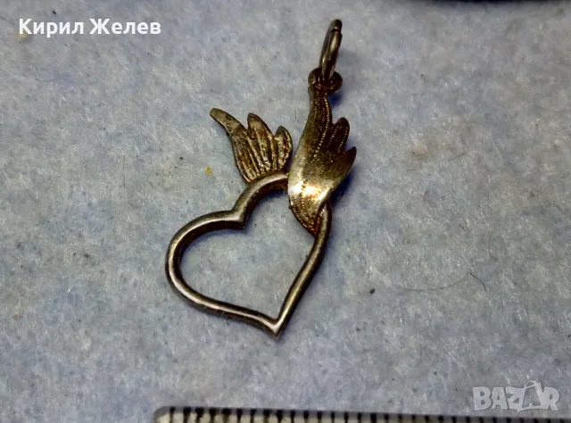 РОМАНТИЧЕН СЪРЦЕВИДЕН СРЕБЪРЕН МЕДАЛЬОН ЛАКИРАНО СРЕБРО 925 ФИНА РЪЧНА АРТ ИЗРАБОТКА 47511, снимка 3 - Колиета, медальони, синджири - 49551487