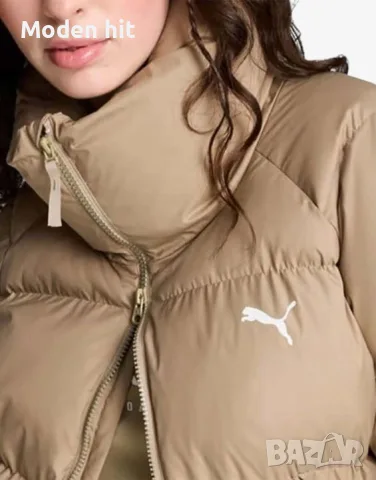 Оригинал. Дамско зимно яке PUMA Oversized Puffer Jacket Beige, снимка 3 - Якета - 56549747
