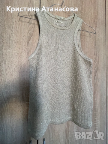 👚 Рипс потник с лъскави нишки, снимка 4 - Потници - 53056374