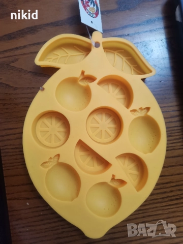лимон портокал ябълка листо дълбок силиконов молд форма фондан шоколад гипс сапун свещ бонбони декор, снимка 2 - Форми - 52587934