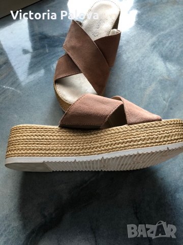 S.OLIVER Германия.чехли естествена кожа, снимка 11 - Чехли - 29535864