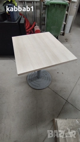 Маса правоъгълна 70см/59см с метален крак, снимка 9 - Маси - 53114565