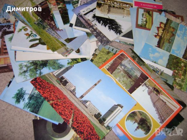 Стари картички СССР и НРБ Пейзажи, снимка 1 - Антикварни и старинни предмети - 44747139