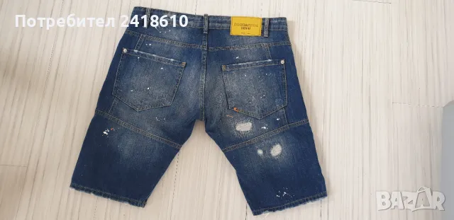 Dsquared2 Italy Short Jeans Mens Size 48 - 33 ОРИГИНАЛ! Мъжки Къси Дънкови Панталони!, снимка 9 - Къси панталони - 49497298