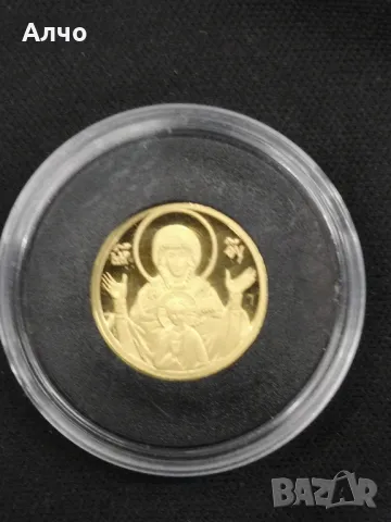 златна монета Богородица 2003г