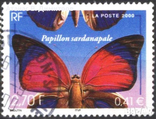 Клеймованa маркa Фауна Пеперудa 2000 от Франция