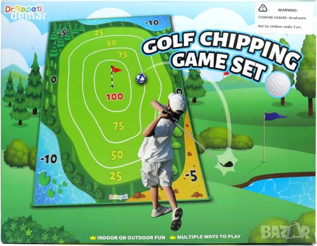 Постелка за голф Dr.Rapeti 70 x 60 инча, комплект за игра на голф, снимка 7 - Голф - 47313725