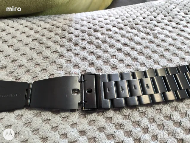 верижка за часовник черна матова, снимка 5 - Мъжки - 49108777