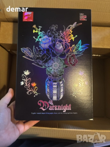 Комплект за сглобяване на букет от лилави рози, изкуствени цветя, подарък, снимка 7 - Декорация за дома - 51483100