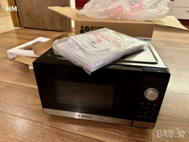 Микровълнова фурна BOSCH FEL023MS2 800 W 20 L ФУНКЦИЯ ГРИЛ, снимка 5 - Микровълнови - 53929900