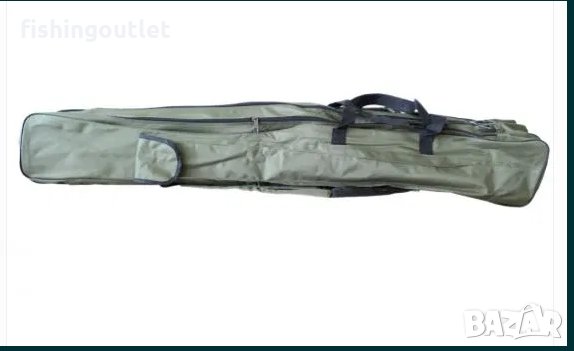  Луксозен троен рибарски калъф Filstar 135 см с три външни джоба 42 лв., снимка 4 - Такъми - 30886824