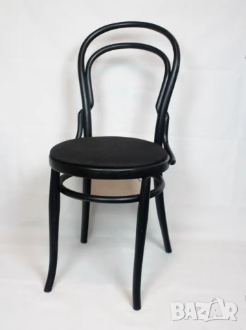 Дървени трапезни столове мека седалка черни, снимка 4 - Столове - 50730656