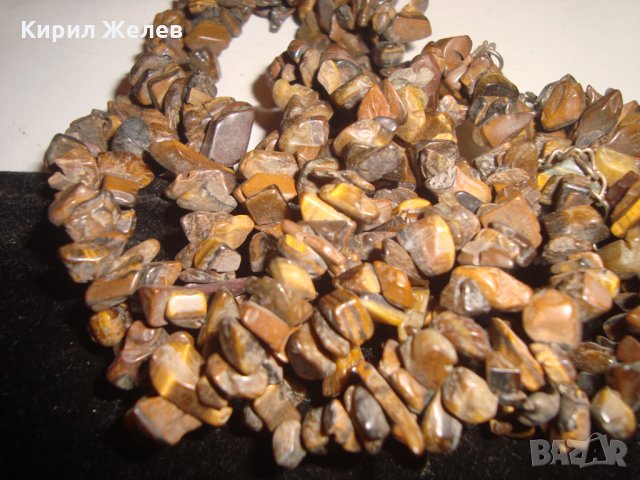 ТРОЕН ГЕРДАН ТИГРОВО ОКО ОТЪРЛИЦА АРТ РЪЧНА ИЗРАБОТКА 69471, снимка 6 - Колиета, медальони, синджири - 30695493