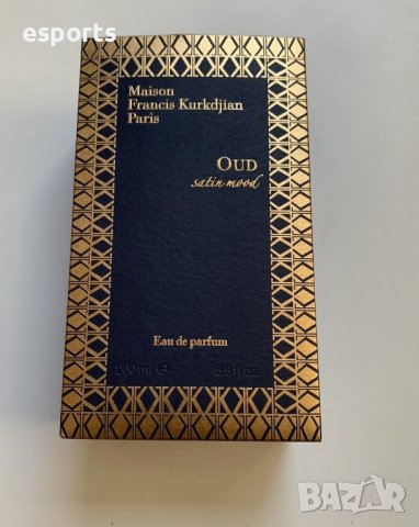 Празна кутия от парфюм MFK Maison Francis Kurkdjian Oud Satin Mood EDP Eau de parfum 200ml, снимка 2 - Унисекс парфюми - 37943651