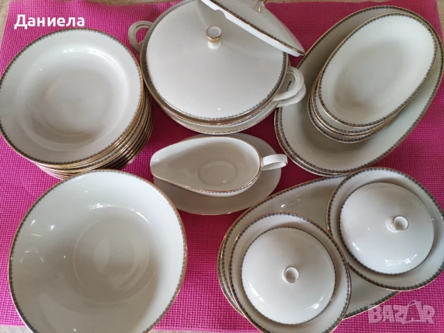Порцеланов сервиз от 1935 г. - 34 части, снимка 3 - Сервизи - 50689987