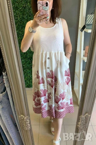 лека и удобна лятна рокля в три десена 