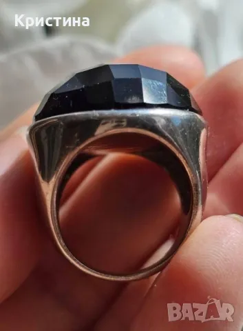 Красив сребърен пръстен с Аметист, снимка 6 - Пръстени - 49458685