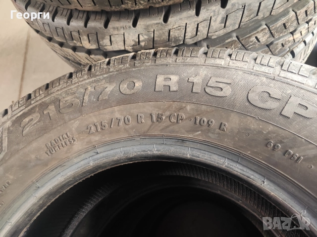 4бр.летни гуми 215/70/15C Continental, снимка 6 - Гуми и джанти - 52849883