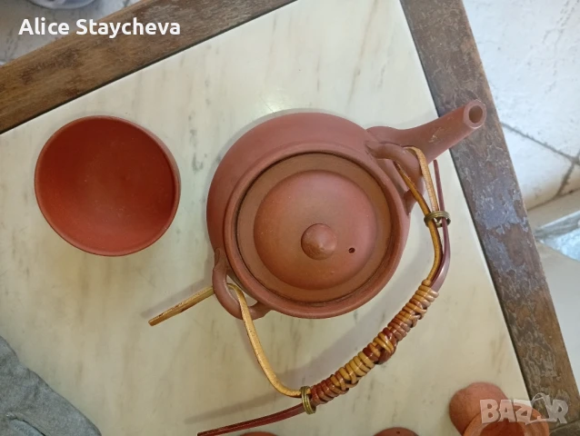 Китайски винтидж чайник , снимка 4 - Антикварни и старинни предмети - 50681148