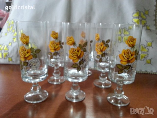 Ретро стъклени чаши 