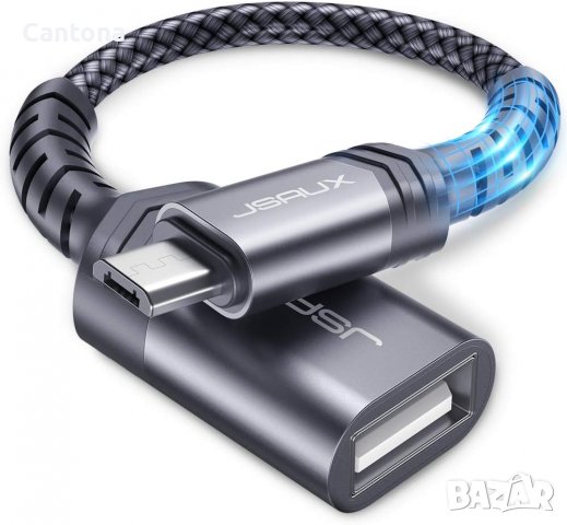 JSAUX Micro USB 2.0 OTG кабел Micro USB мъжко към USB женско